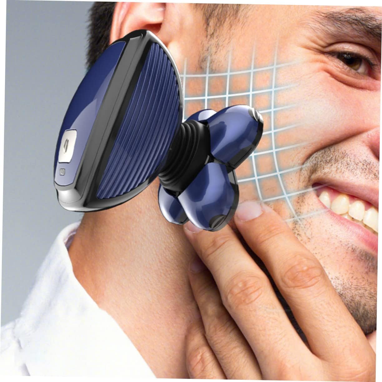 USB Rechargeable Electric Trimmer for Men Grooming Kit with Beard Nose Ear Hair Removal Compact Design for Travel Use