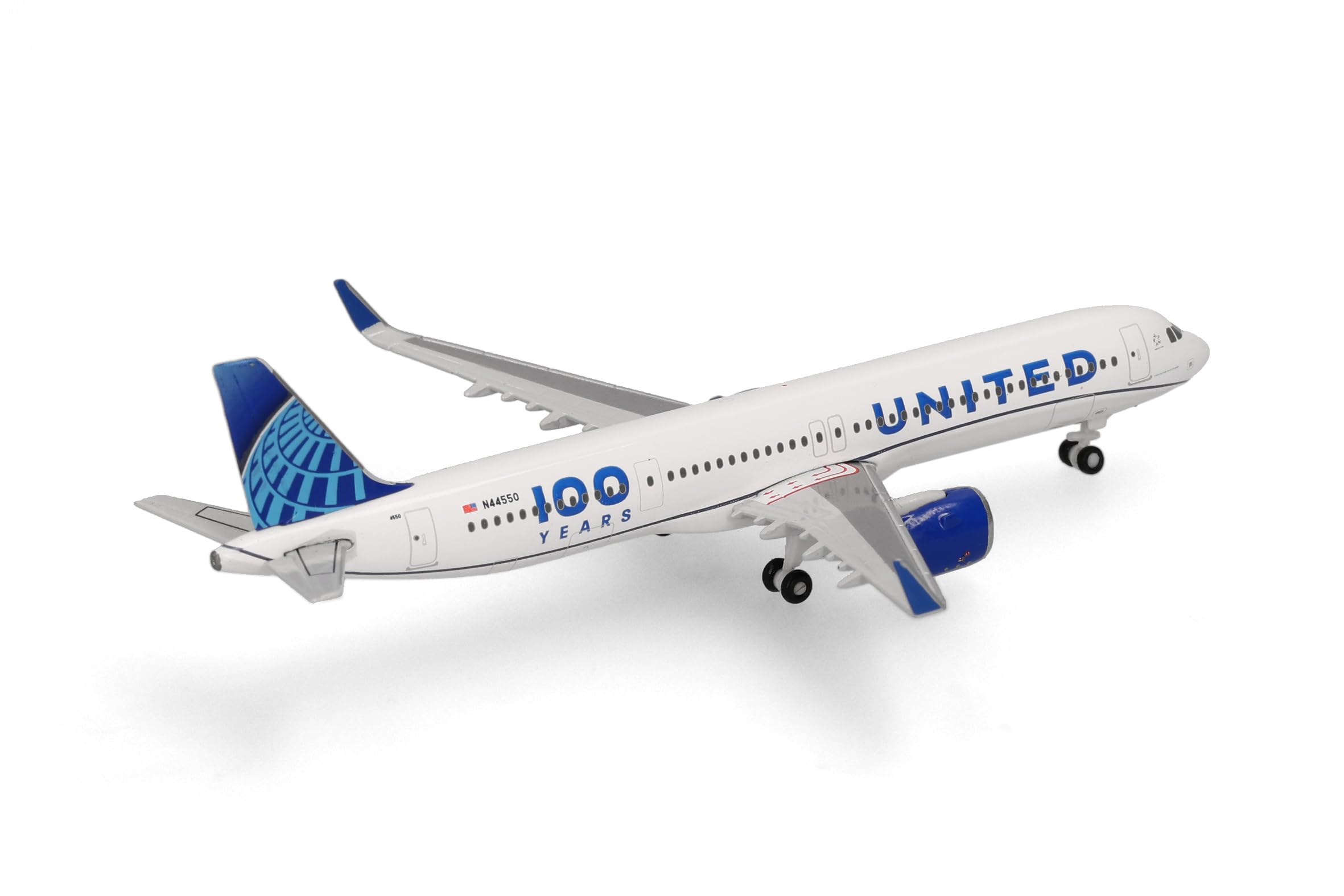 Herpa Modellino Aereo United Airlines Airbus A321neo 100 anni