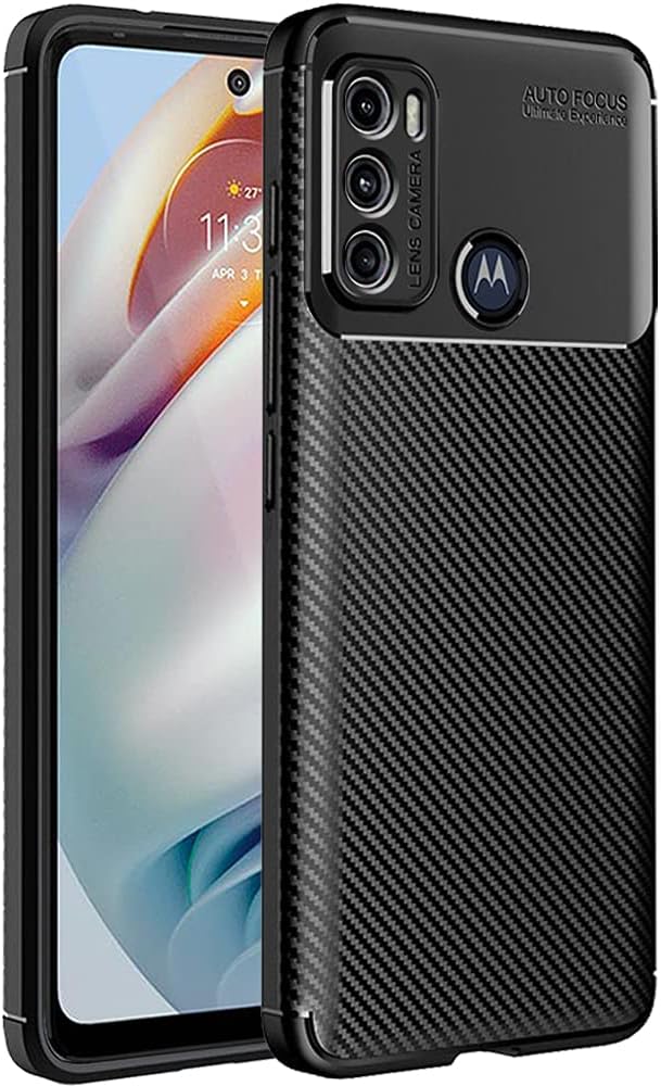 TheGiftKart Rugged Carbon Fibre Armor Motorola Moto G60 / G40 Fusion
