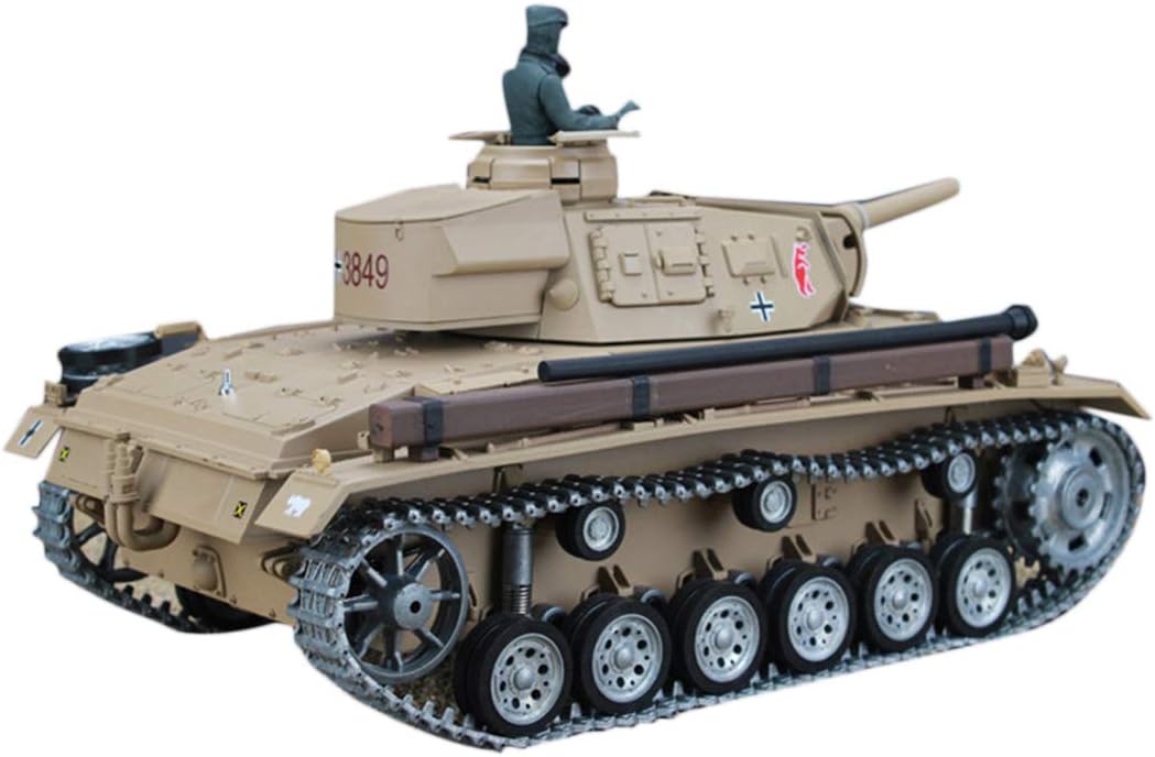 EVAR 1/16 RC Tank That Shoots with Sound/Smoke Effect, WW2