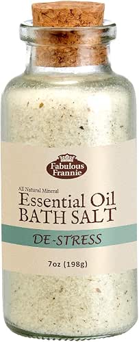 Fabulous Frannie De-Stress Therapeutic Mineral Bath Salt Pure Essential Oils