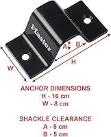 Vista 5 de Master Lock Steel Anchor, Wall/Floor Anchor Used with Cable or Chain, Best Used to Secure Bikes to a Fixed Point