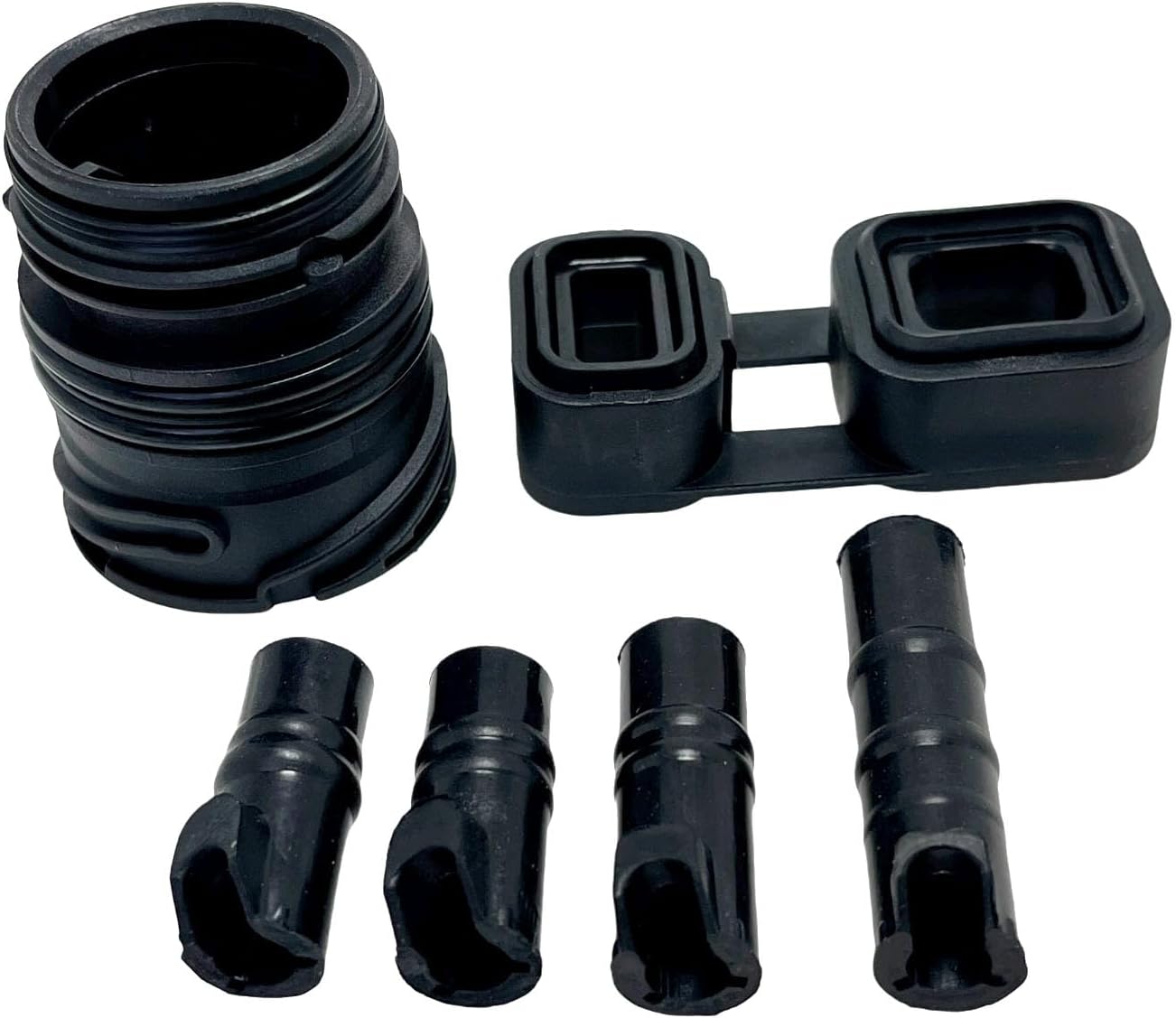 6Pcs Valve Body to case Sleeve Seal Kit Mechatronic kit 6HP19 6HP21 Compatible with 325i 330i 525i 525xi 2004-2006 24347588759 24347588725