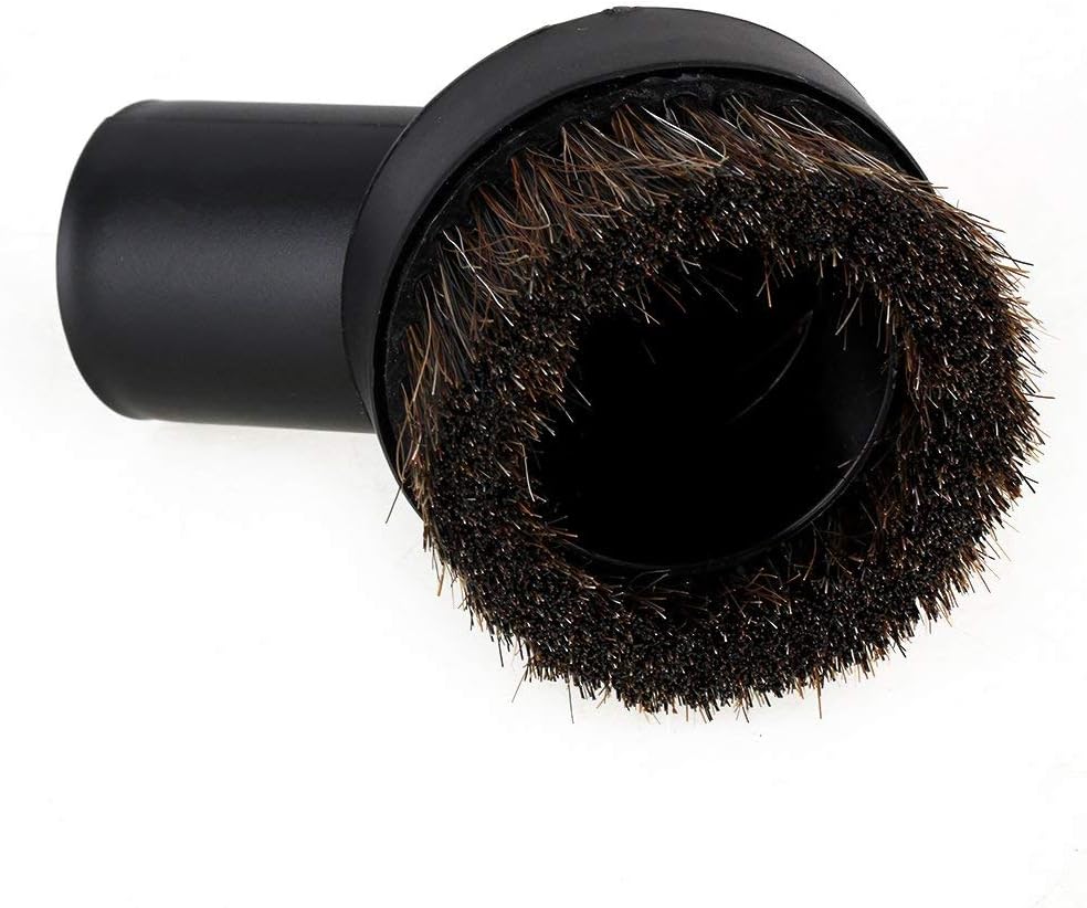 Accessory USA Dusting Brush Soft Horsehair Bristle Replacement for Vacuum Cleaner Accepting 1.25'' Round Attachment -
