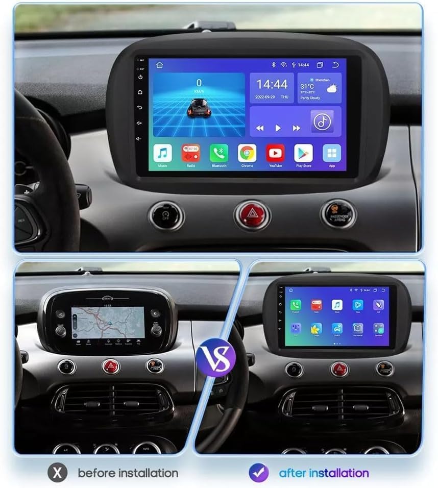Before and after installation comparison