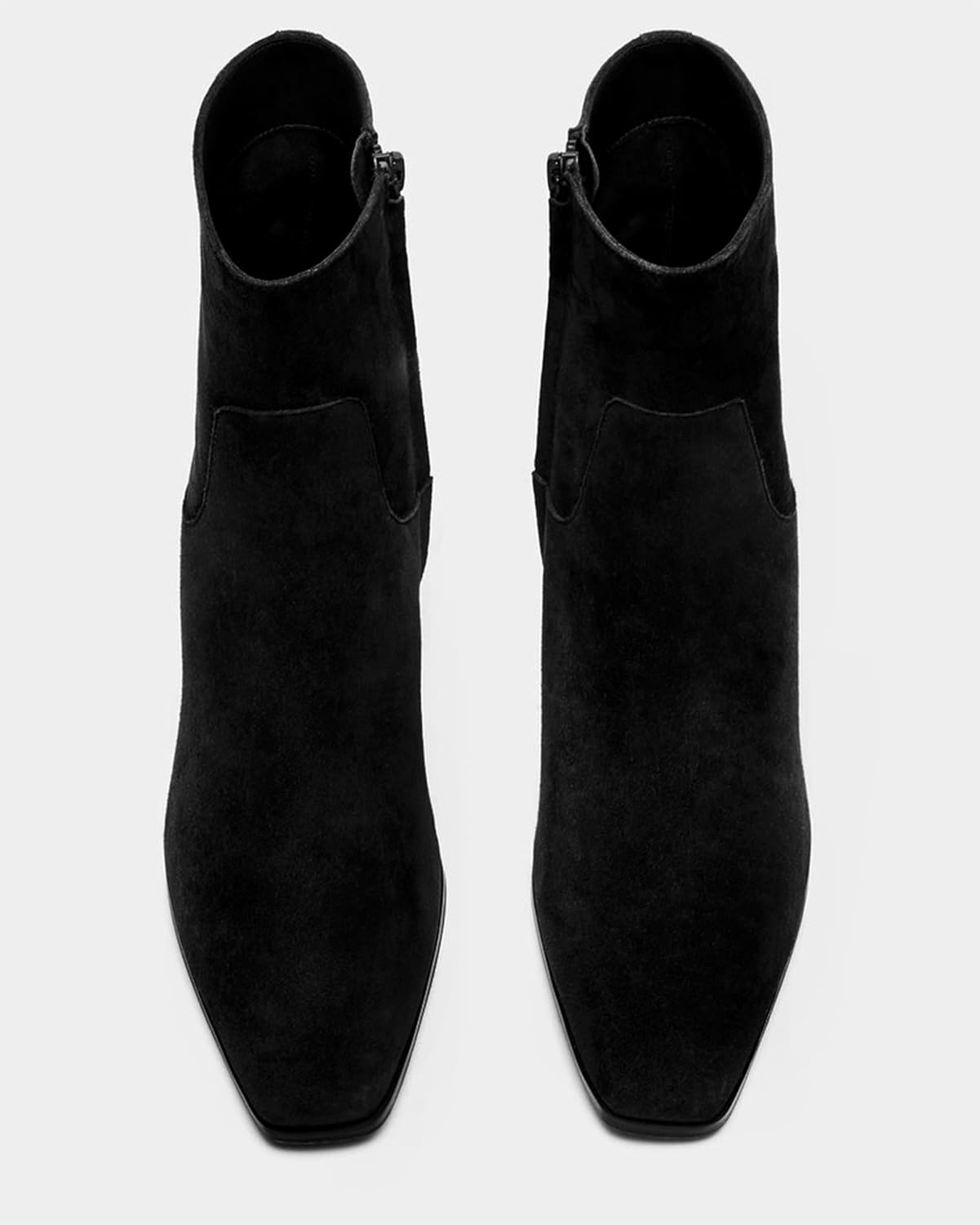 Women's Ankle Boots Square Toe Low Chunky Block Heel Booties Comfortable Short Boots Side Zipper Booties Shoes - Image 5