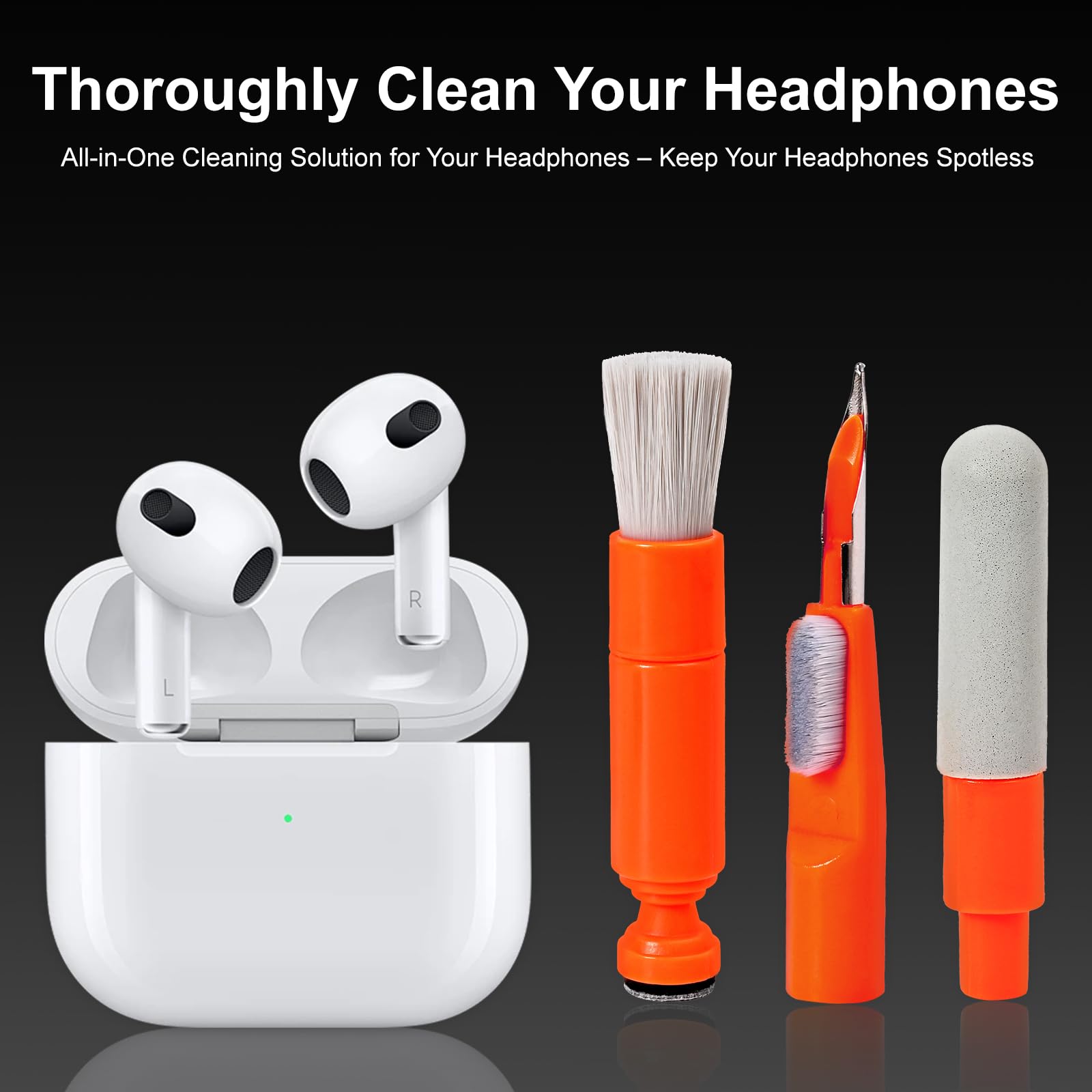 Kit per la pulizia della tastiera del computer portatile, kit di pulizia della tastiera con spazzola retrattile per tastiera e penna di pulizia multifunzione per MacBook, iPad, iPhone, tablet, PC,