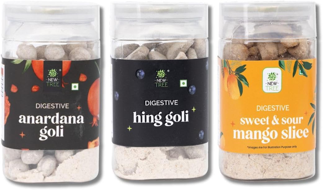 New Tree After Eat Combo || Sweet & Sour Mango Slice || Anardana Goli || Hing Bites ||| Combo Pack of 3 || Net Weight: 540gm || Sweet & Chatpata Candy ||