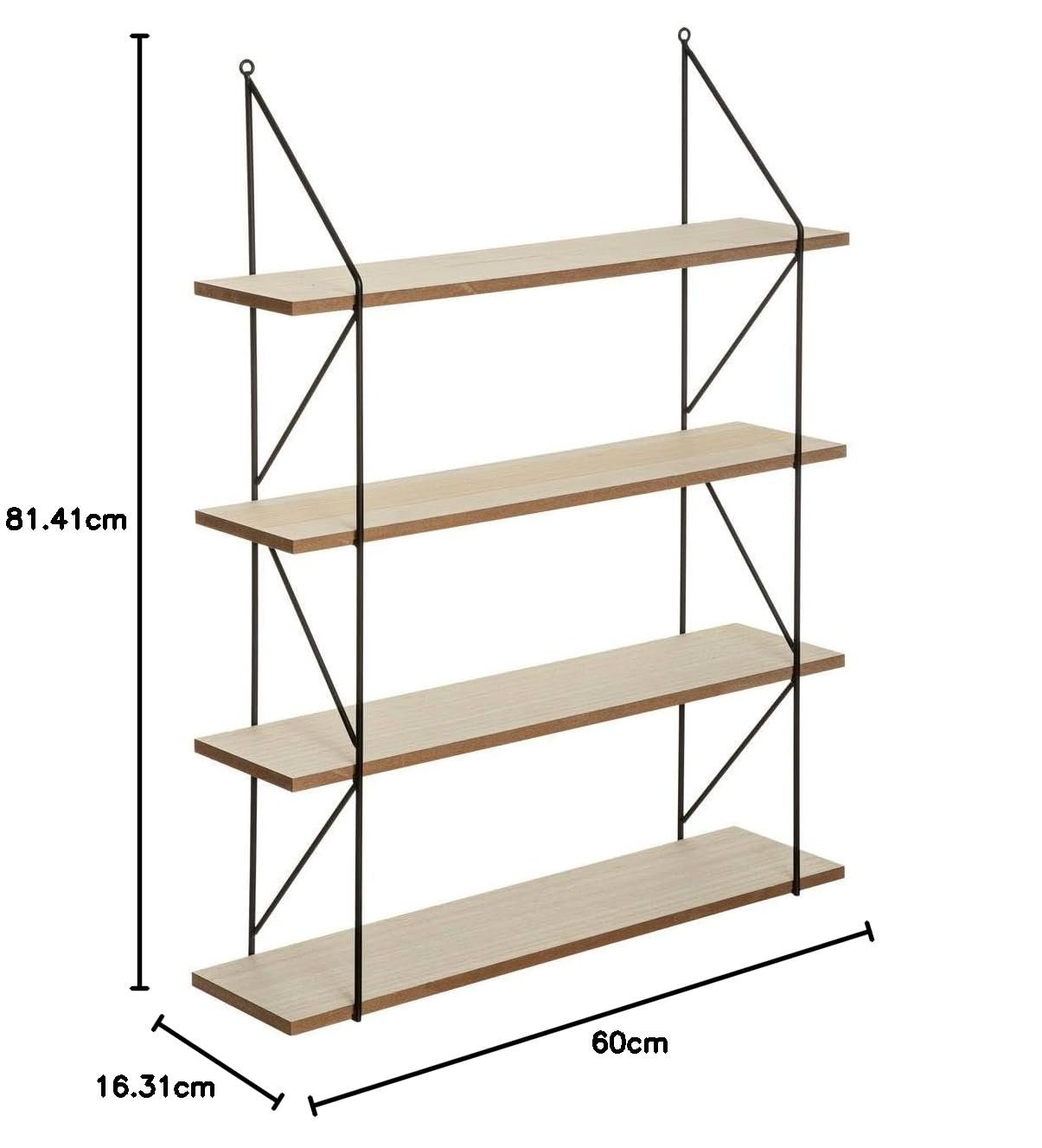 Estantería de Pared de Metal MDF 60 x 80 Iris