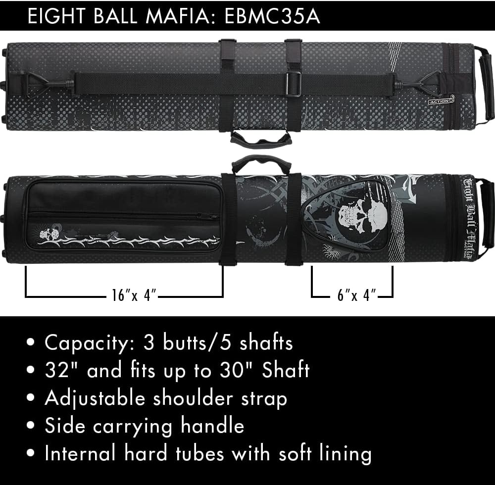 Eight Ball Mafia EBMC35A 3x5 Hard Cue Case