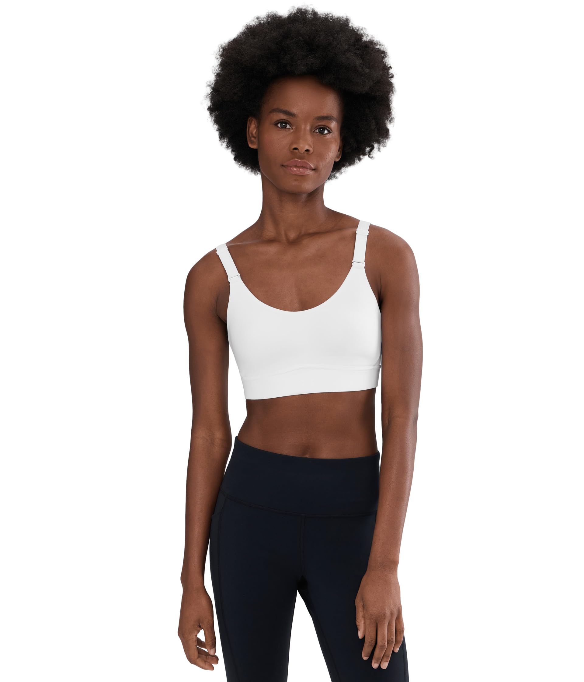 Under Armour UA Infinity Mid 2.0 Bra - Bras - Tops - White/White - Size: XS D-DD