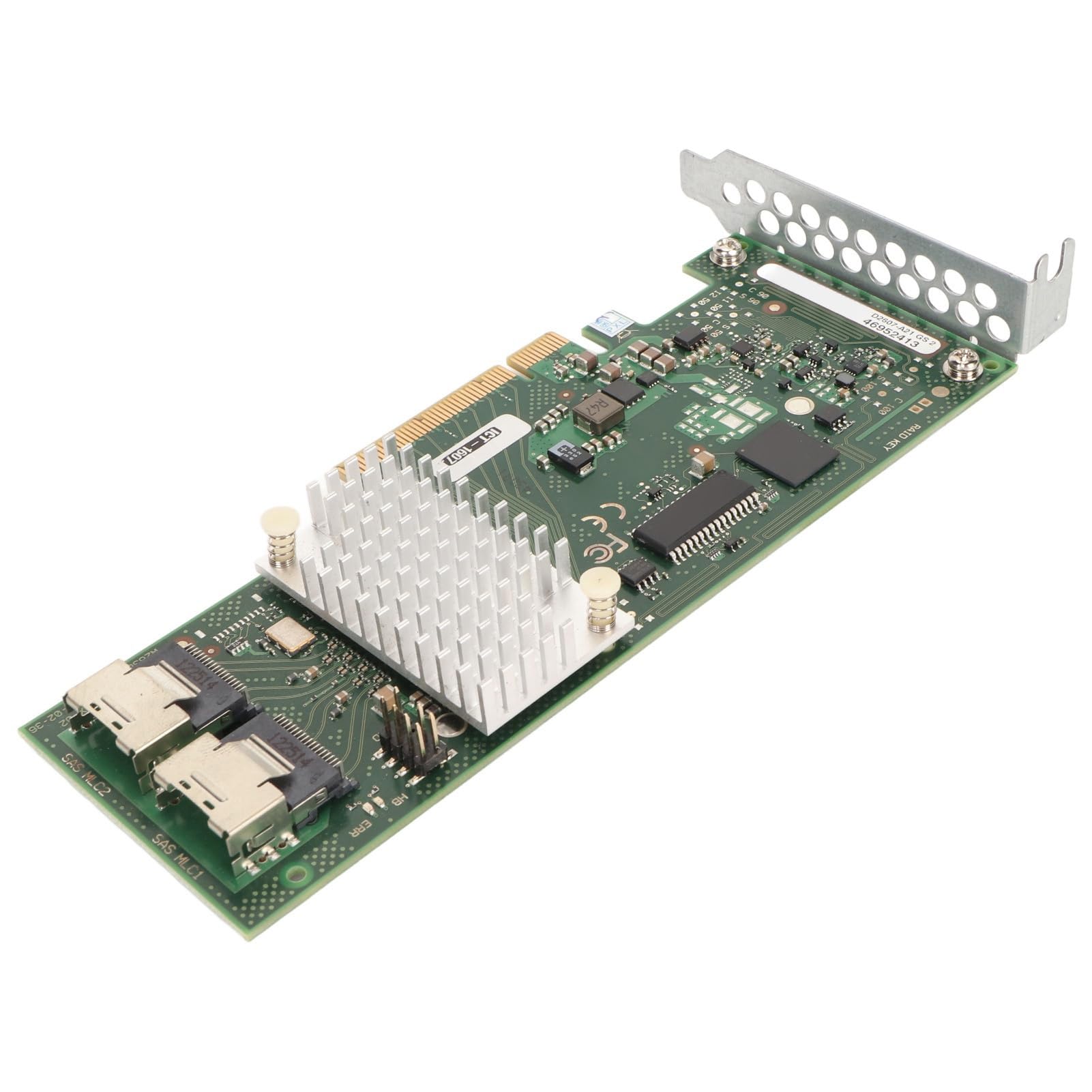 Sxhlseller Tarjeta Controladora Raid de Disco de Computadora, Tarjeta Adaptadora PCIe SAS SSF 8087 de 6 Gbps 2, Tarjeta Smart Array con Raid 0 1 10 para Servidor de Computadora