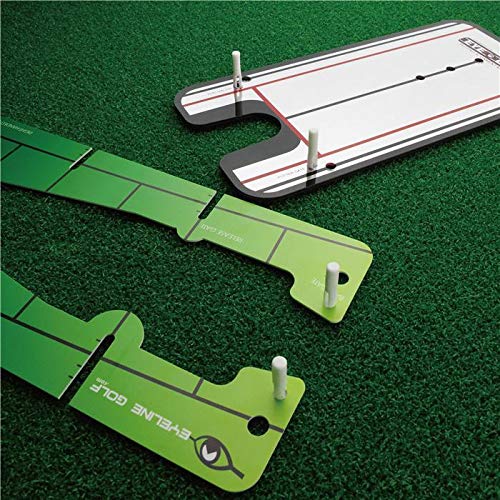 Asahi Golf ELG-PP52 ELG-PP52 Putting Mat, EYELINE Golf Putting Posts WH, 4P