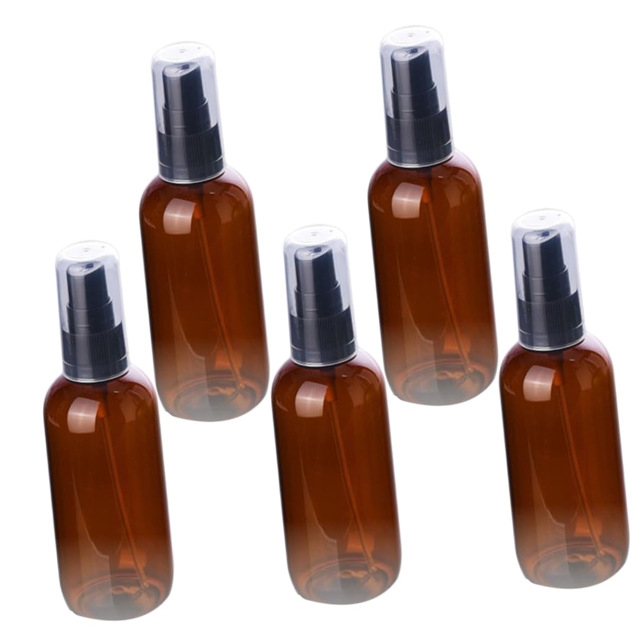 DOITOOL 15pièces Bouteilles De Spray Plastique De Flacons Vaporisateurs Rechargeables Pour Cosmétiques Et Liquides Design Compact Et Léger Pour Voyage Et Usage Quotidien Marron