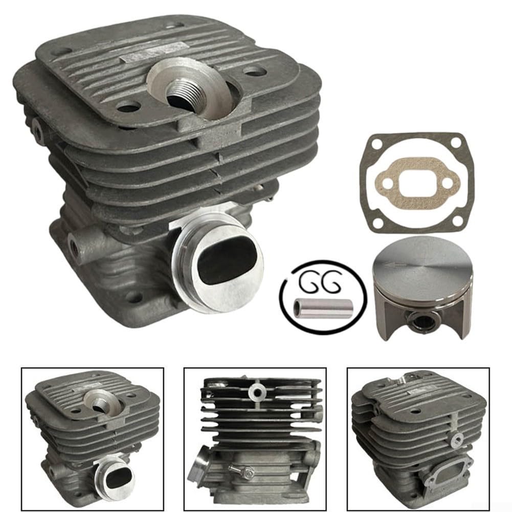 42mm Zylinder und Montagesatz für PS-351 PS-420 PS-421 PS-350 Kettensäge, Metallmotor Umbau-Set mit OEM 195131201 Spezifikation für anspruchsvolle Außenanwendung(A)