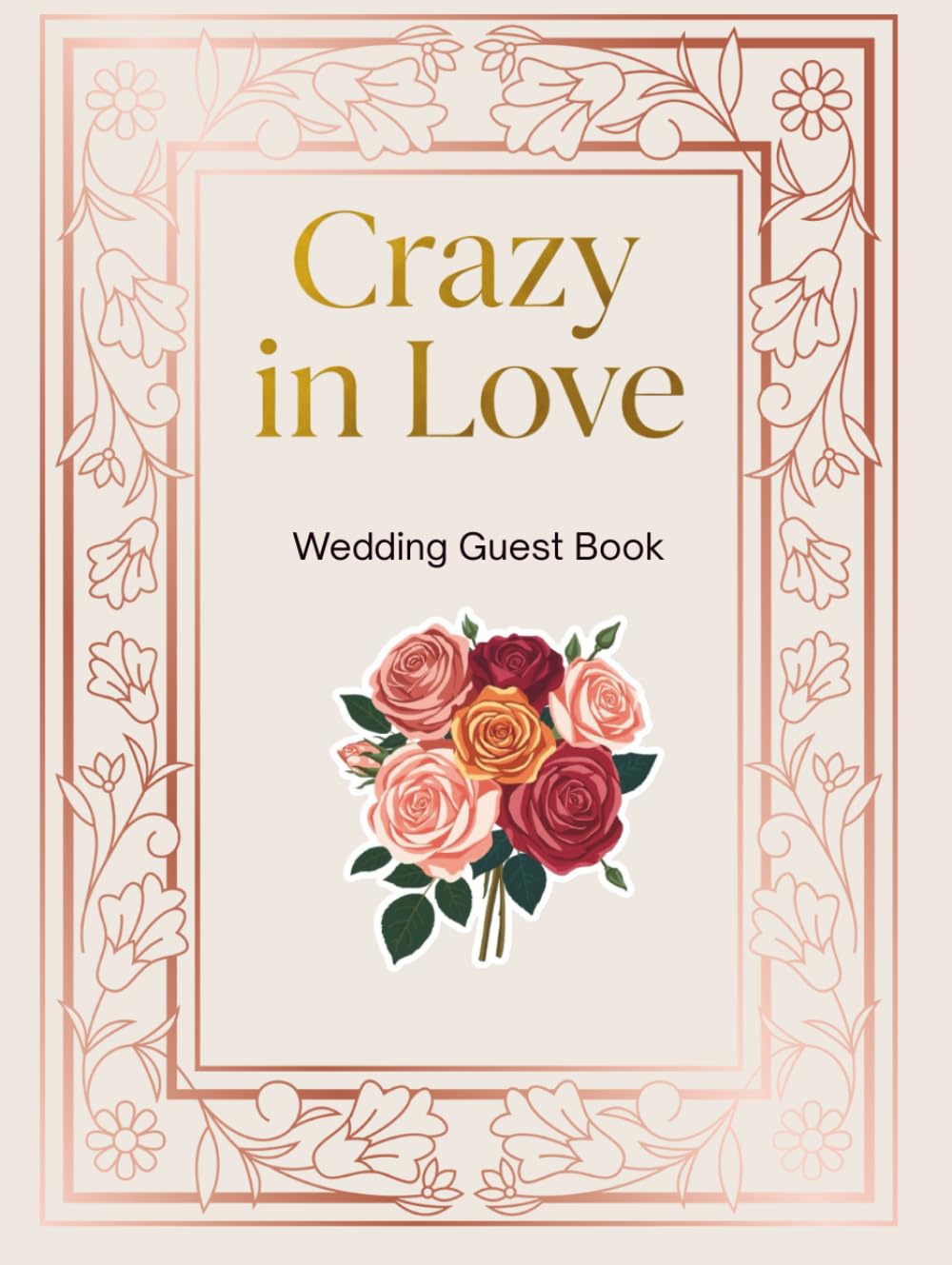 Livre d'or de mariage Crazy in Love à placer sur la table d'honneur de votre réception