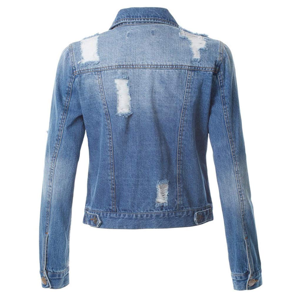IQYU Denim jas dames oversized kort: kort jeansjack dames met parels denim jas vrouwen overgangsjas sexy dames jeansjassen met strass zomerjas lange mouwen cropped denim bruidsjas, lichtblauw, XS