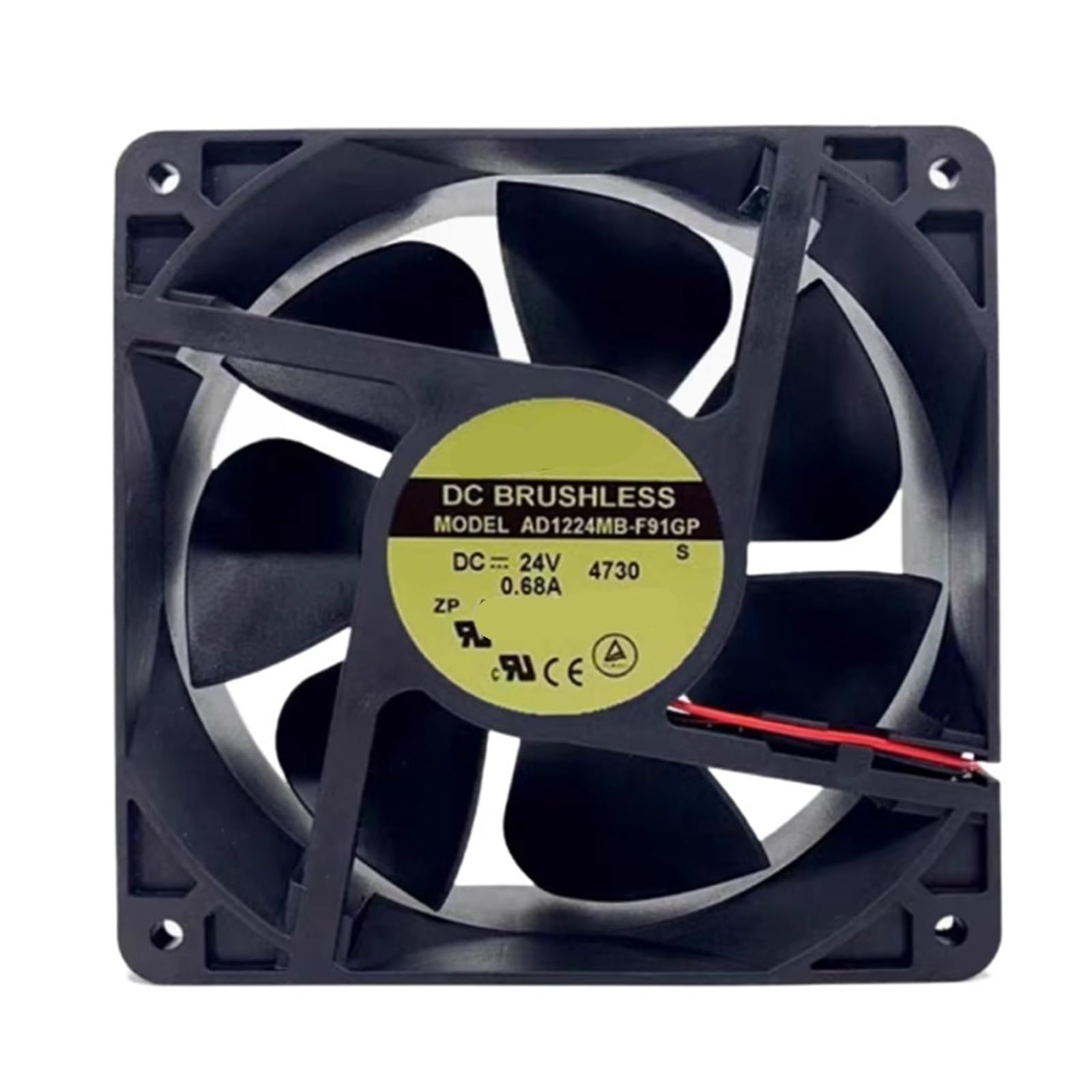 LZIKKGKI AD1224UB//MB/HB-F91GP DC 24V 0.98A 120x120x38mm 2-Wire Cooling Fan(0.68A AD1224MB-F91GP)
