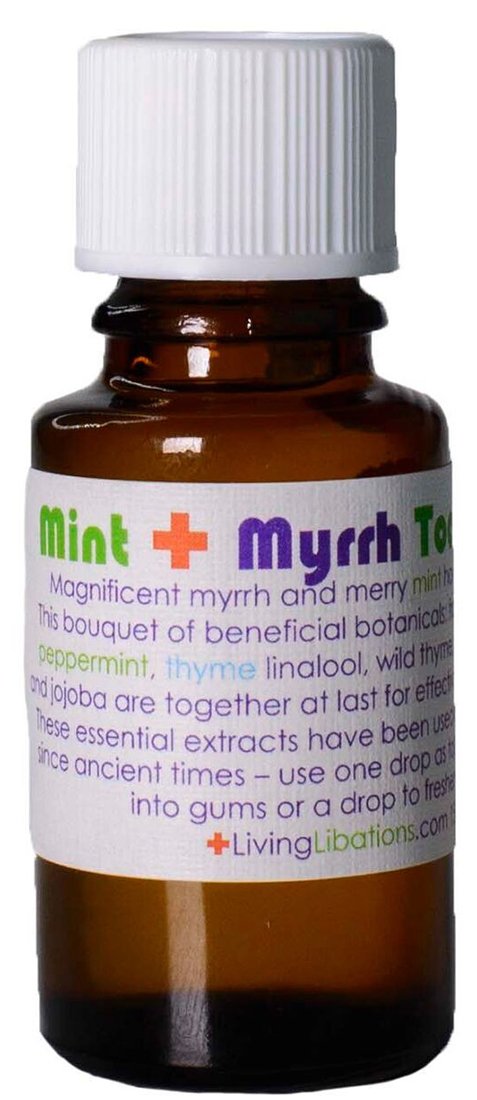 Organic/Wildcrafted Mint + Myrrh Tooth Serum (.5 oz/15 ml)