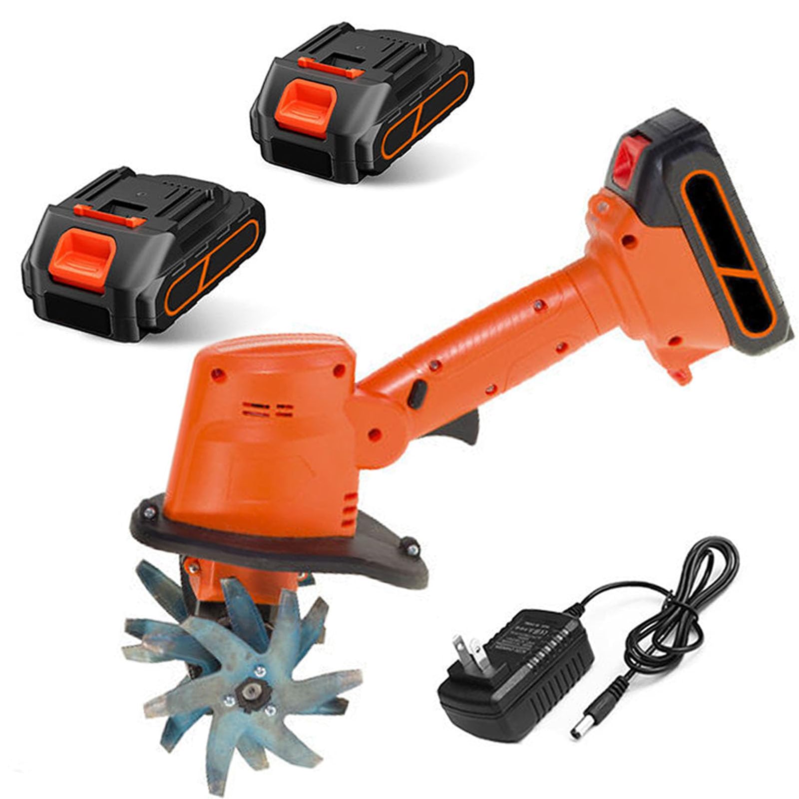 Cultivador eléctrico inalámbrico, herramienta de jardín recargable para aireación del suelo, ideal para mantenimiento de granja, patio y césped