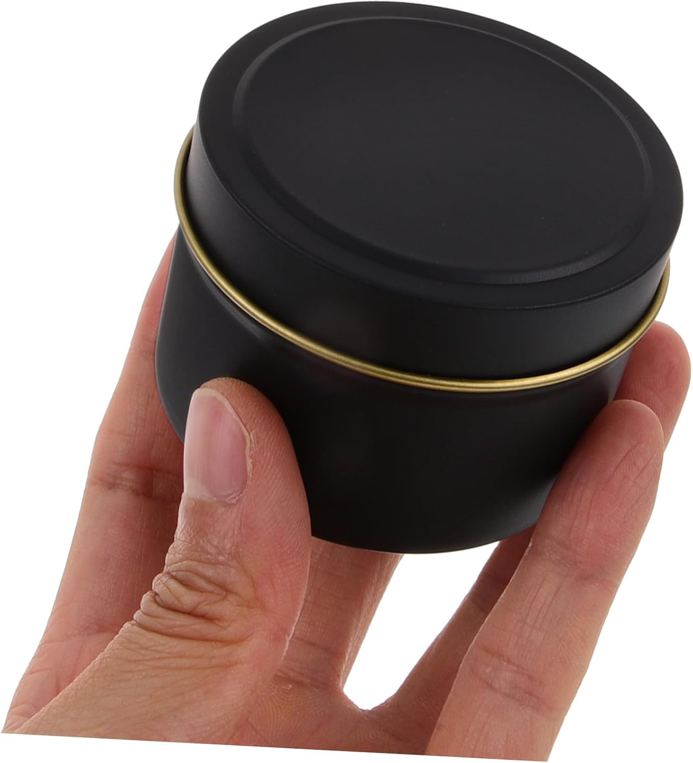 Veemoon 12pcs Matte Vintage Candle Jars Metal Storage Containers for Candle Making Tinplate with Lids for and Giving