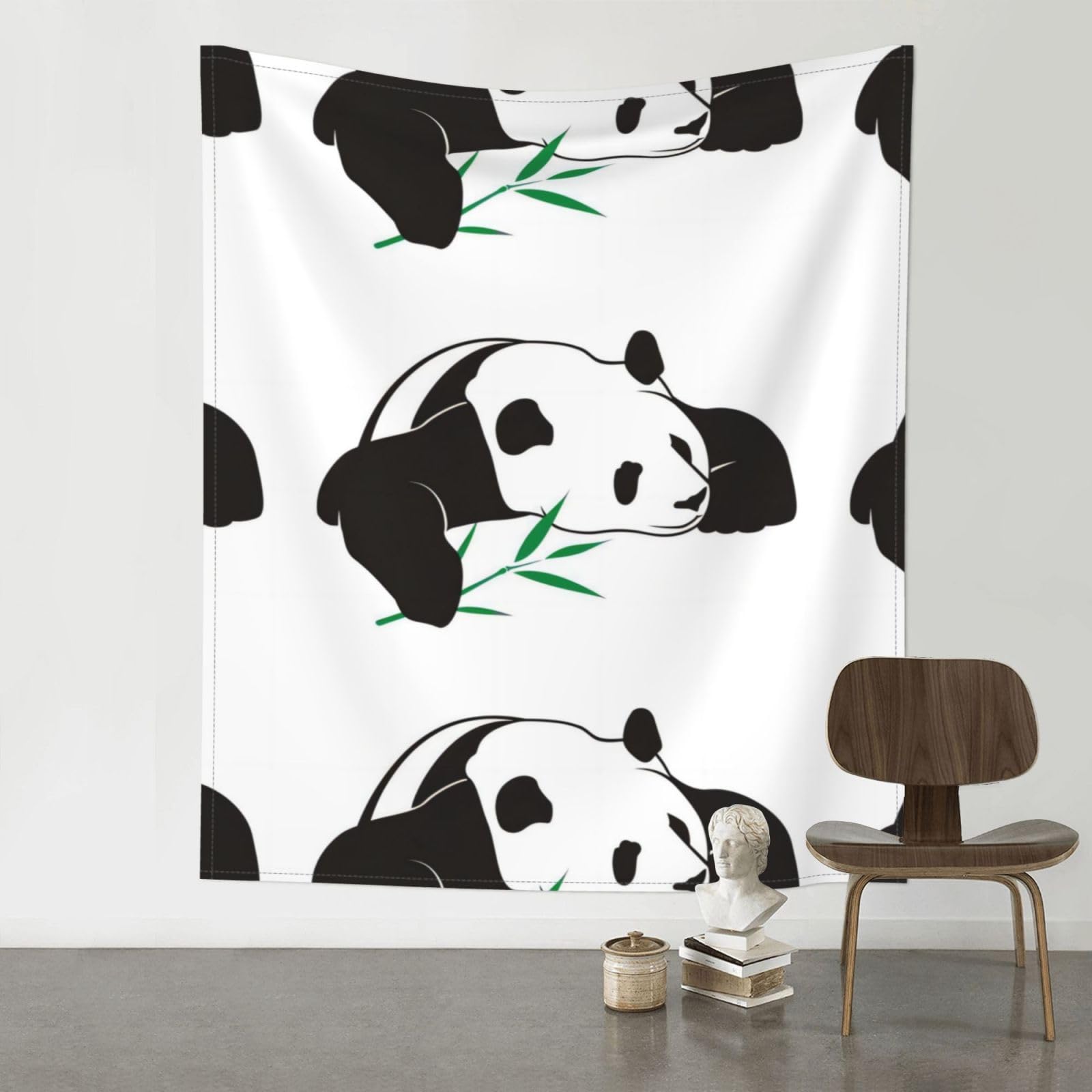YYHWHJDE Cute Panda Prints Wall Tapestry 60x51in - High-Grade Polyester Throw for Dorm Room Decor, Beach Blankets & Home Accent