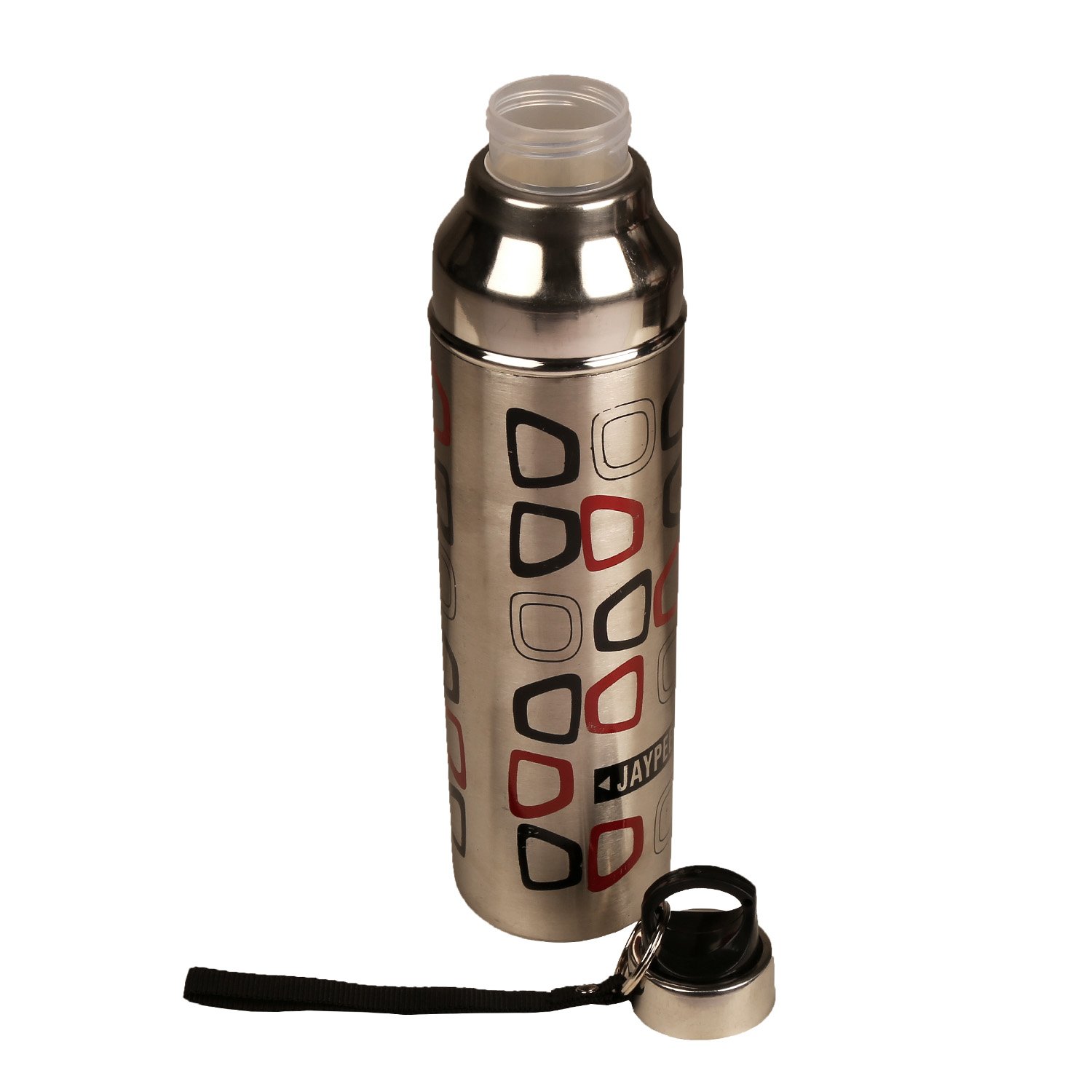 Jaypee Plus Trusteel Stainless Steel 550ml Printed PUR Insulated Water Bottle|Durable & Leakproof|Ideal for School, Office & Travel - (Metallic) - Image 3 thumbnail