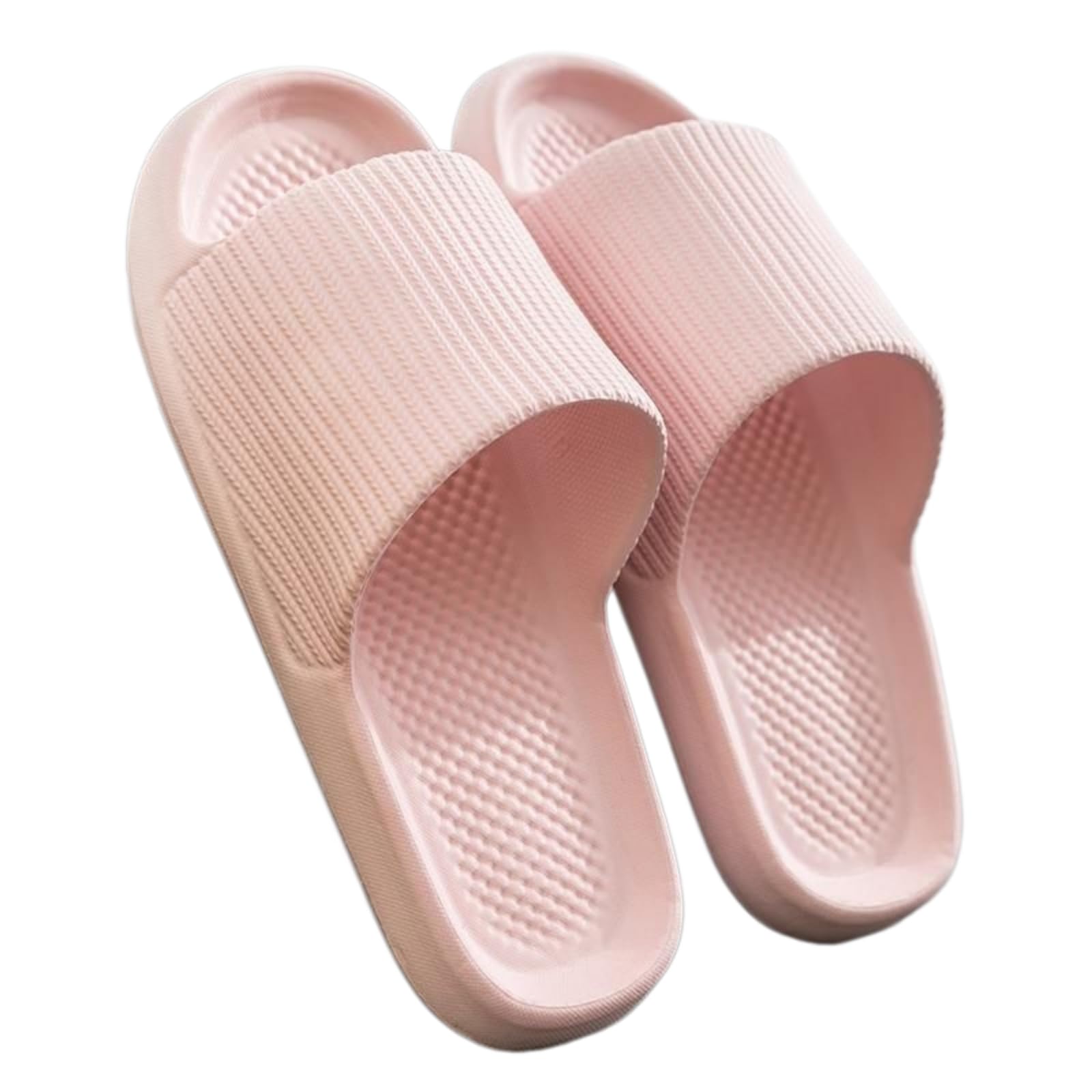 Gyios Women'S Slide Sandals Thick Platform Bathroom Home Slippers Women Fashion Soft Sole Eva Indoor Slides Woman Summer Non-slip Flip Flops-pink-38-39