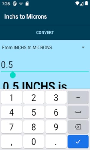 Inchs to Microns Conversion Calculator