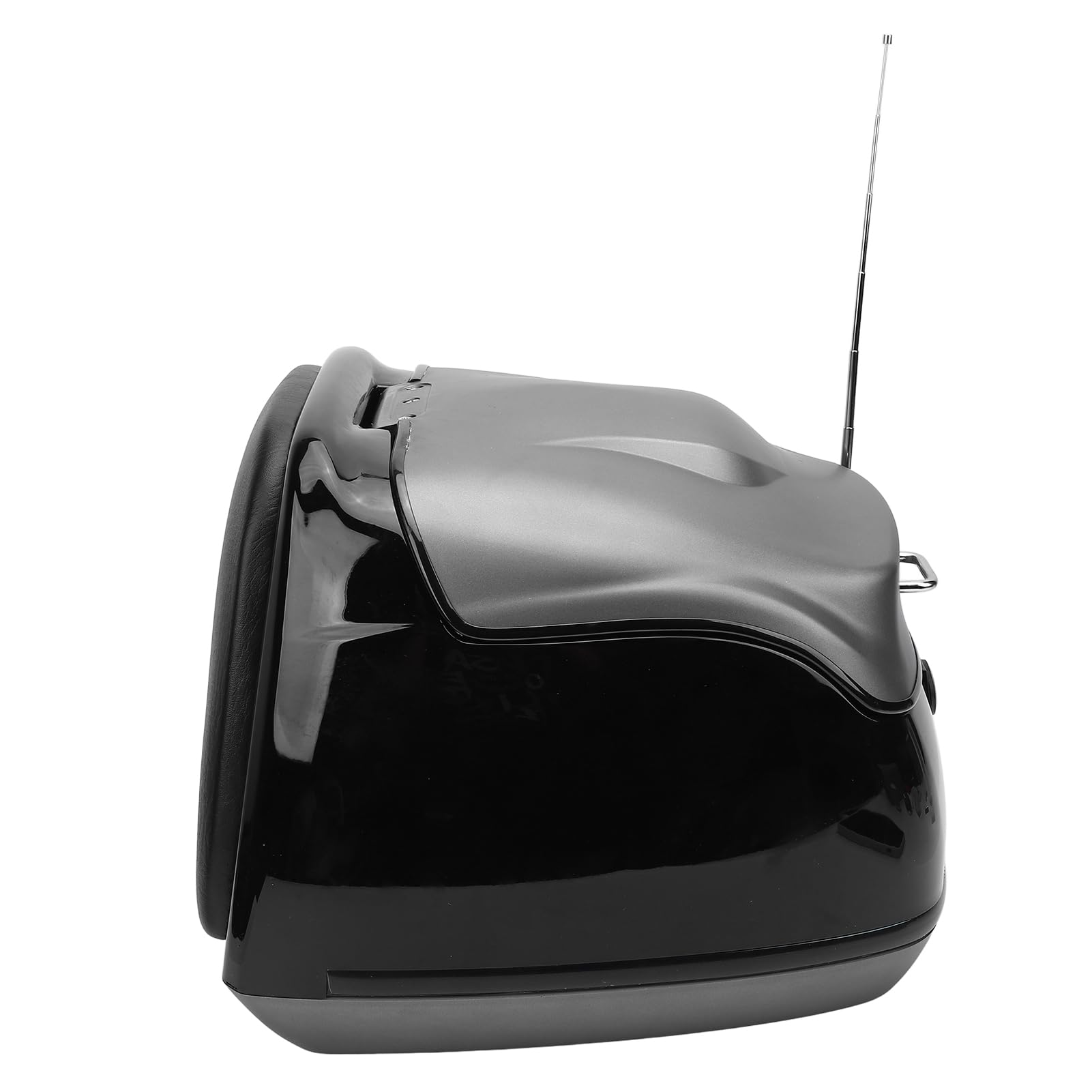Motorcycle Top Case Retro Style Eau 38L Boîte de Coffre de Stockage de Grande capacité pour Les Scooters Motos électriques Bikes ABS Matériau (Ti Or)