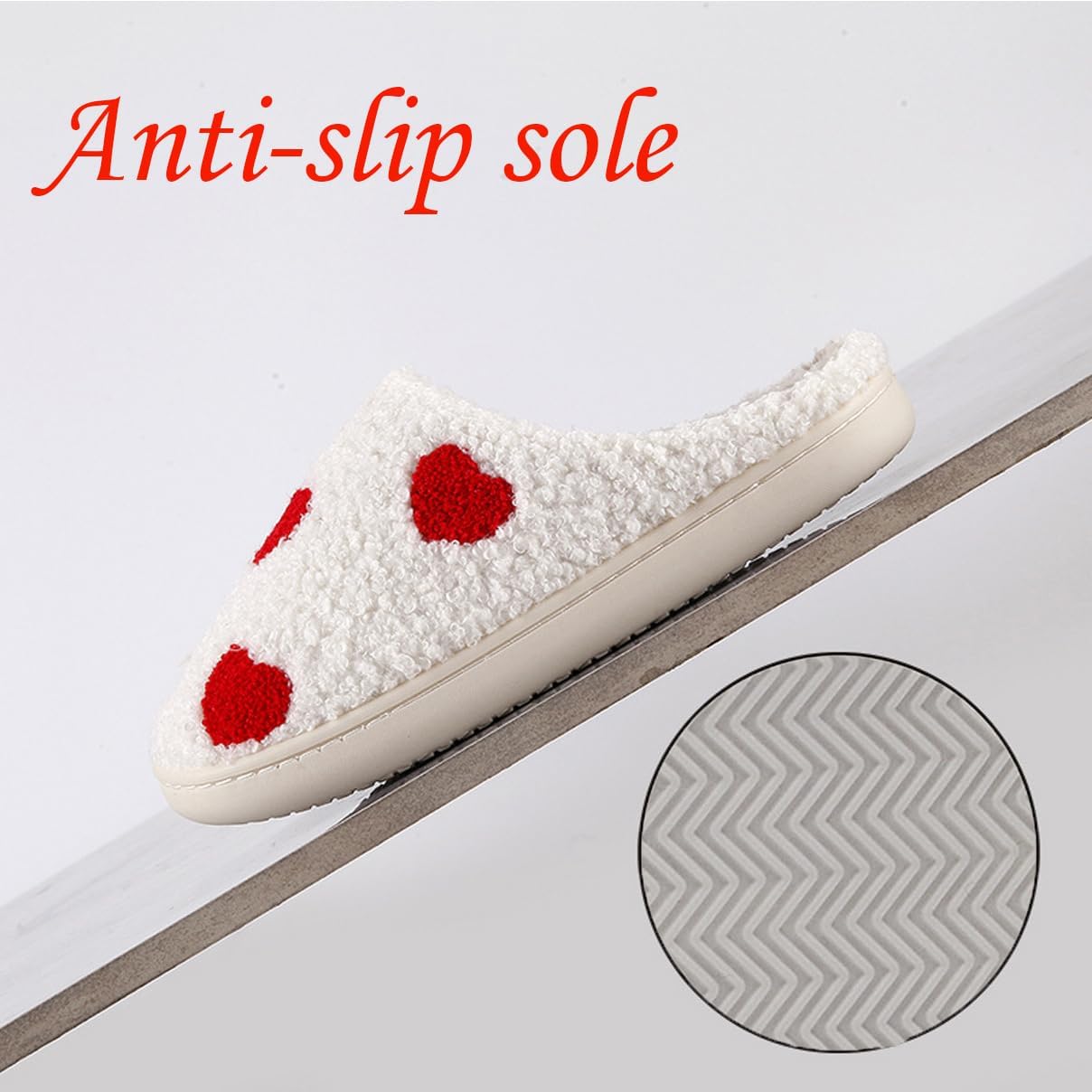 Valentine Heart Slippers for Women Men,Fuzzy Cozy Cute Love Slippers,Valentine's Day House Shoes Indoor Outdoor - Image 4