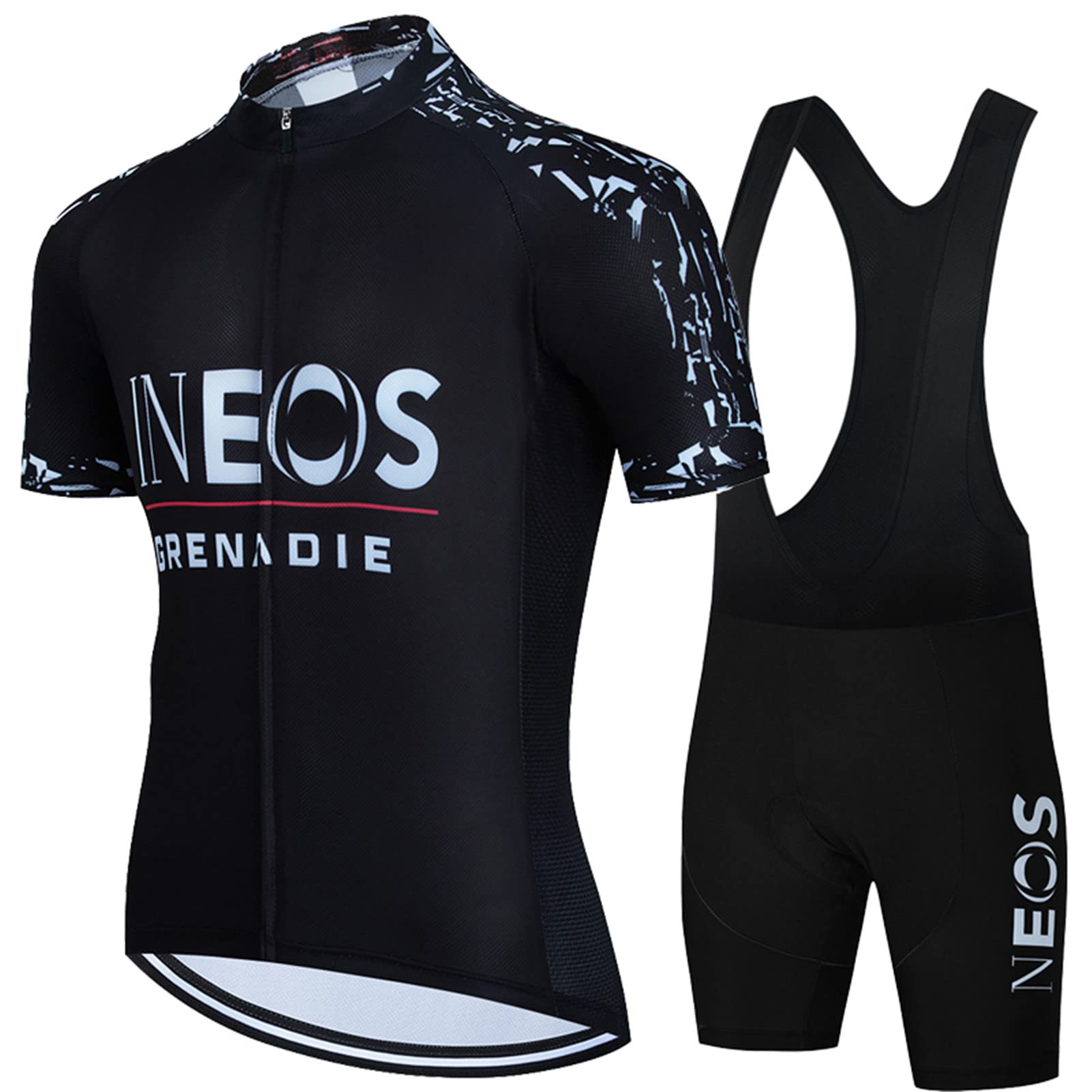 Cuissard de cyclisme à bretelles pour homme - Coupe classique avec rembourrage en gel 9D - Pour la course à pied, le vélo, l'entraînement