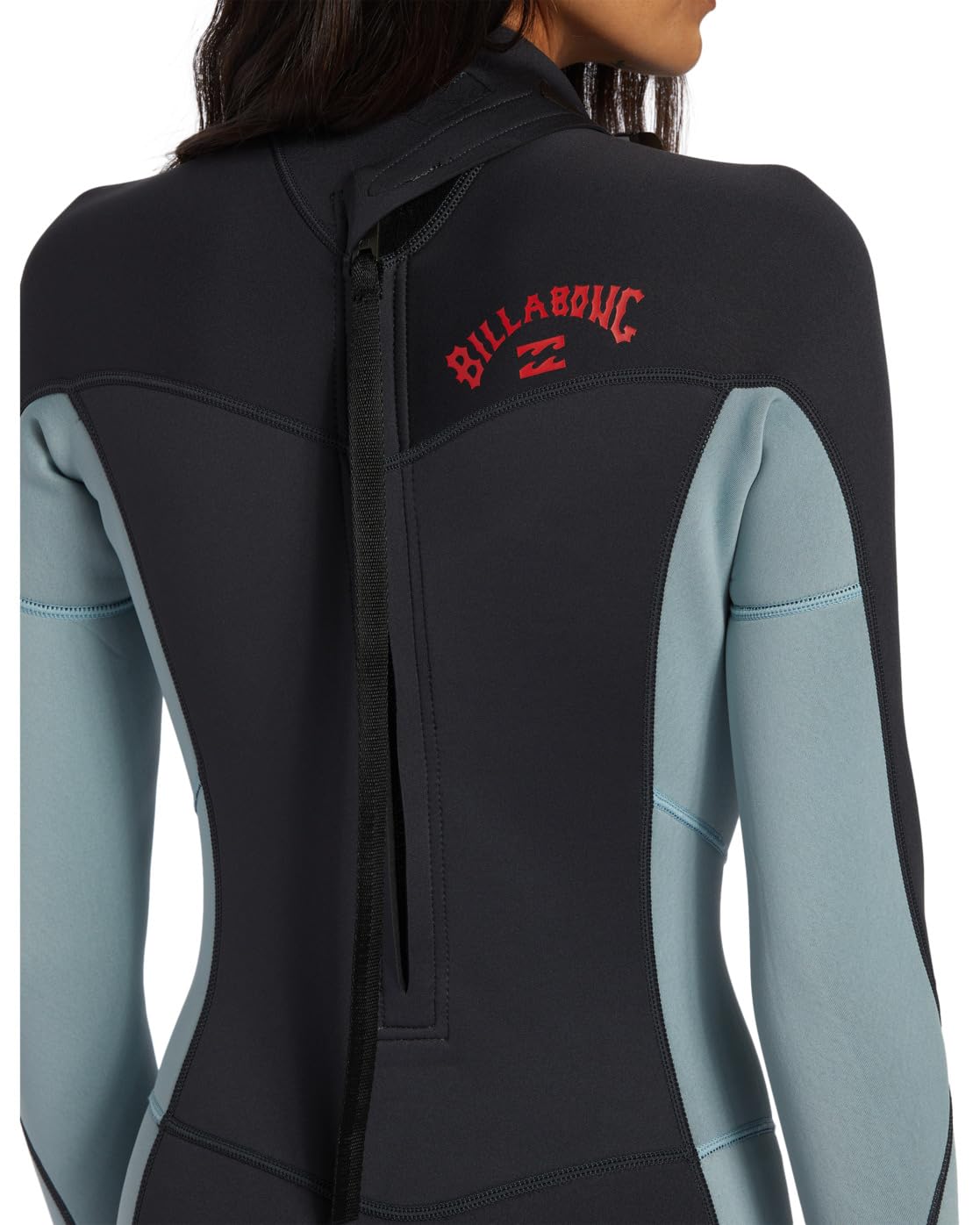 BILLABONG Traje de Neopreno para Mujer con Cremallera Trasera de 4/3 mm, Color Negro Lavado