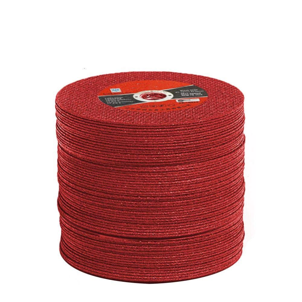 50 piezas de discos de corte, 100 amoladora angular, acero inoxidable, muela de metal, resina, doble malla, pieza de pulido ultrafina, 50 piezas