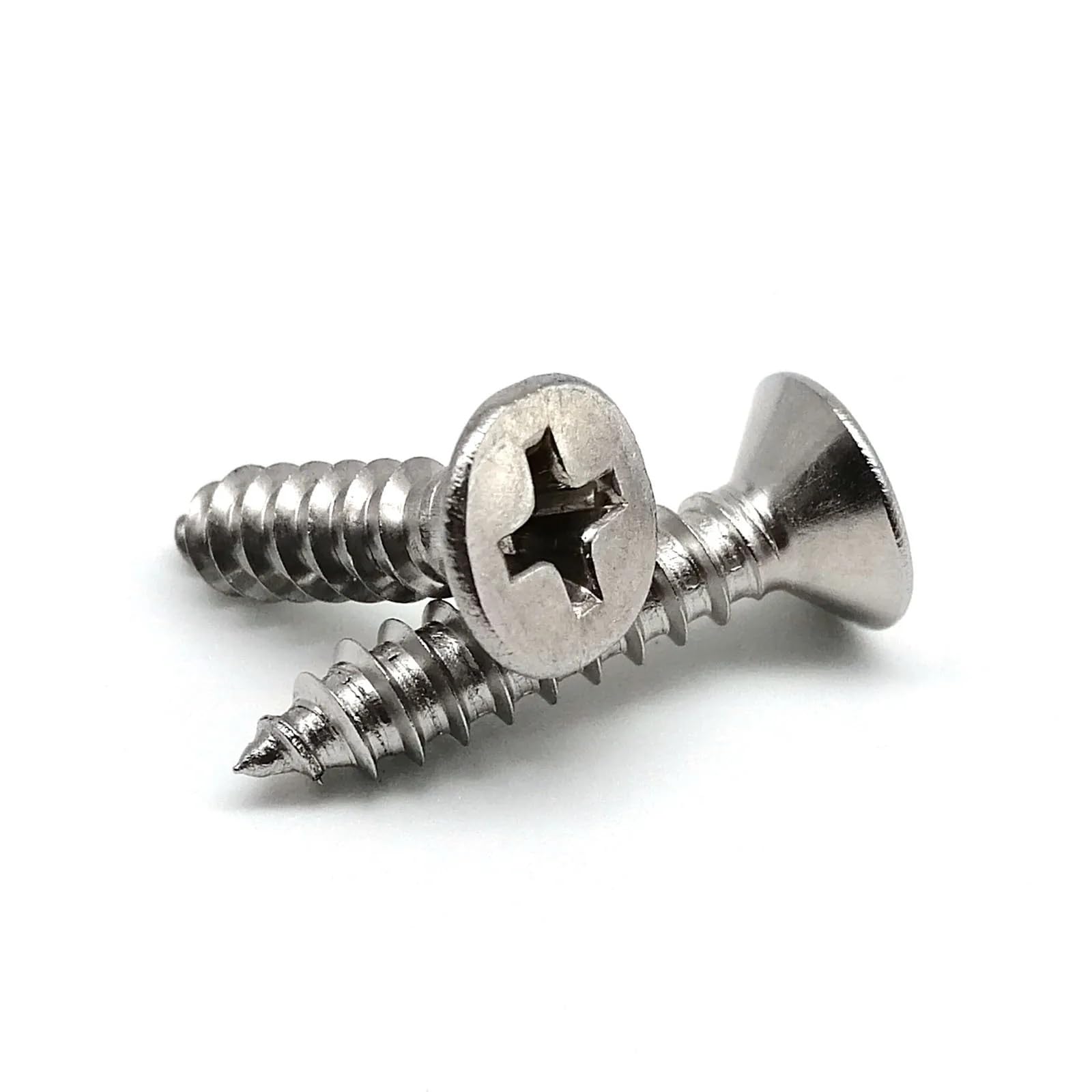 Viti a testa svasata piatta M4.2 M4.8 10/12/14-22/25/50 mm, in acciaio inox 304 A2, confezione da 10 pezzi (16 mm, 10 pezzi M4.2)