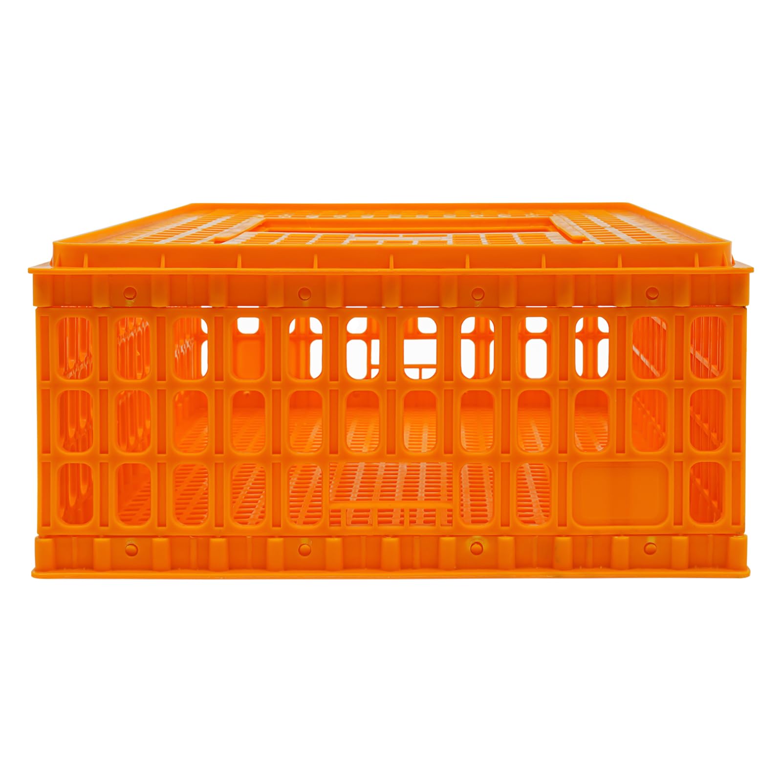 Sintuff 2 Geflügeltrage Kiste Kunststoff Huhn Transportkäfig,77x55x27cm,für Geflügel Huhn Vogel Ente Gans,maximale tragkraft ca. 200 kg,Vogelträger Hühnerträger Reisekiste Box