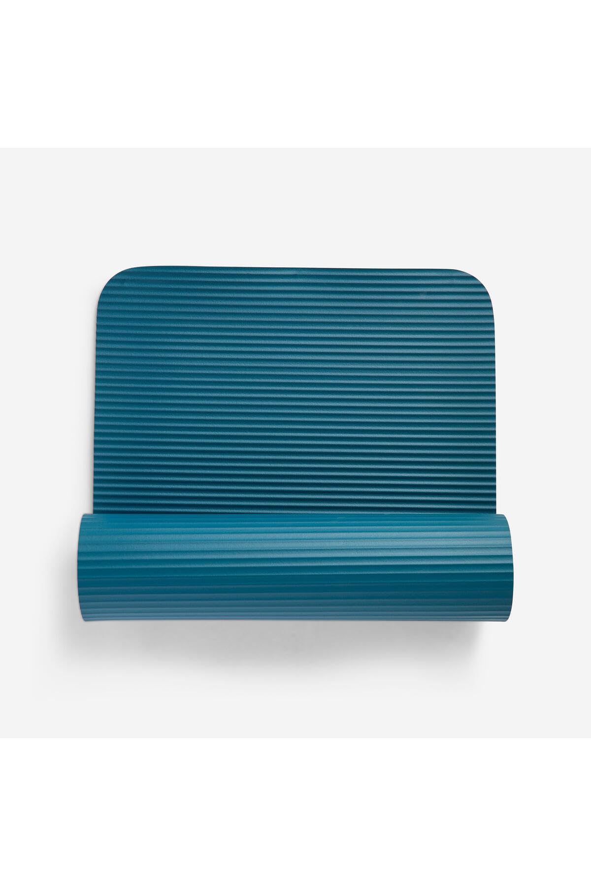 Tapis de sol pour pilates et gym douce - Solide et confortable - 160 cm x 55 cm x 10 mm - Poids 750 grammes - Couleur bleu