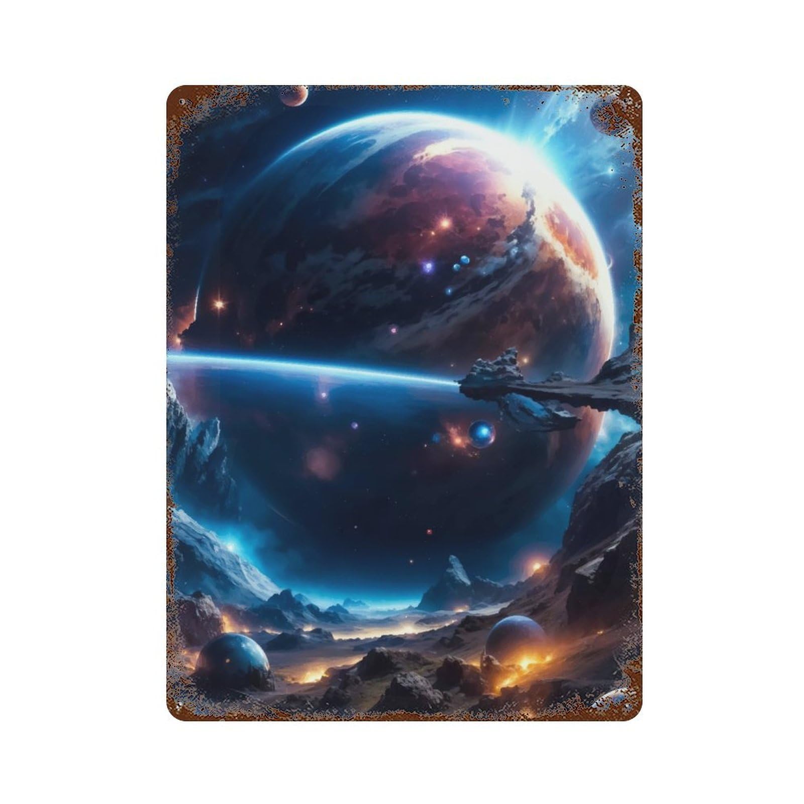 Celestial Mantle Retro Metal Sign 15.7"x11.8", Classic Wall Plaque for Garage, Pub Or Kitchen