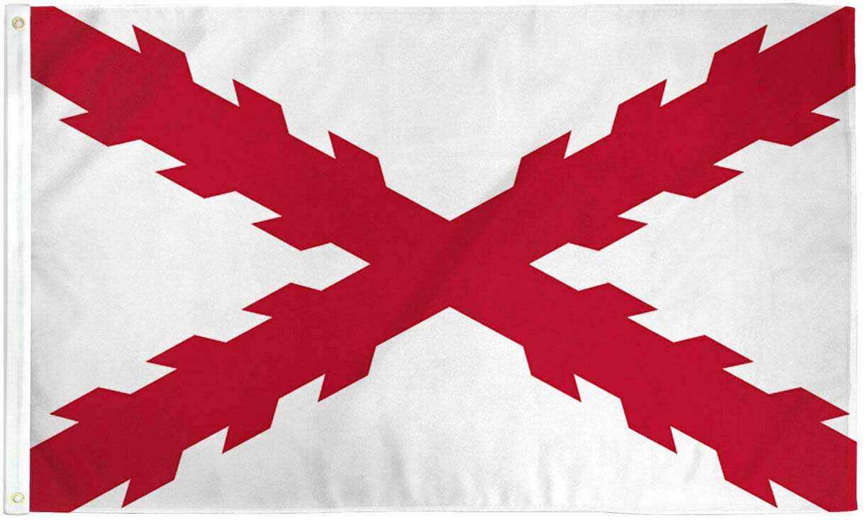American Wholesale Superstore Spanish Ensign Cross of Burgundy Sign Banner Flag Spanish Empire Boat 12X18 Flag