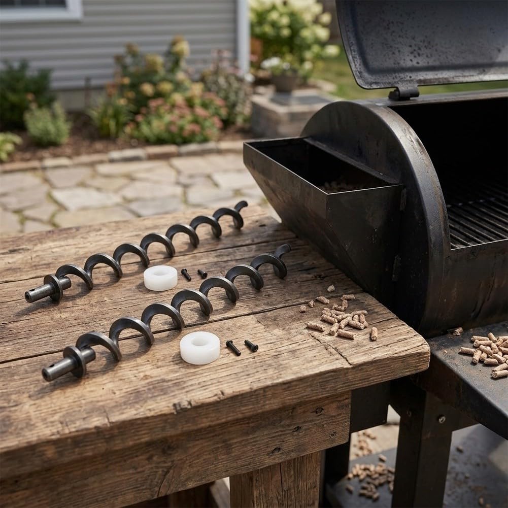 Schneckenwelle 430mm Metall Kit für Pelletgrill Reparatur(19.5inch+23inch)