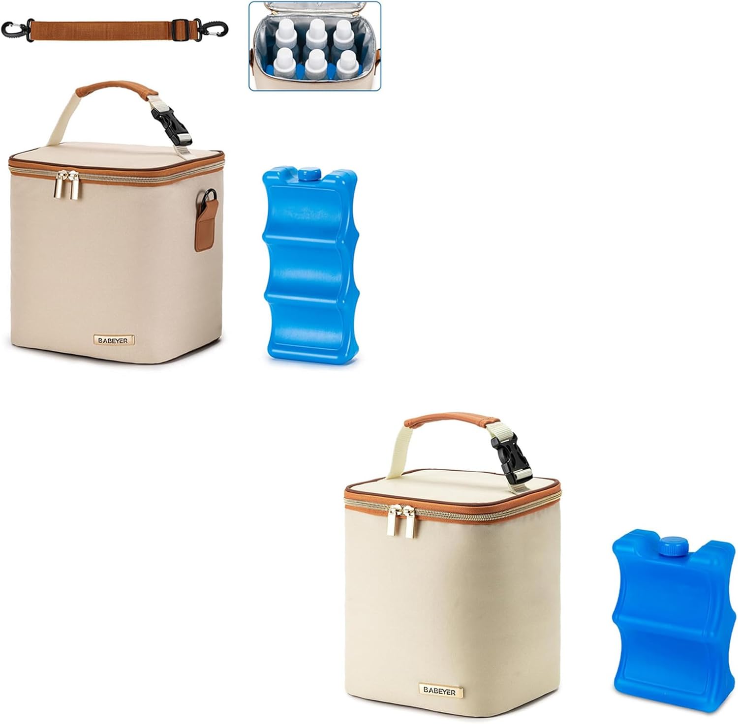 Breastmilk Cooler Bag with Ice Pack