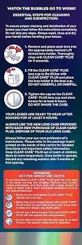 Clear Care Plus HydraGlyde Cleaning and Disinfecting Solution 12 oz (Pack of 3)