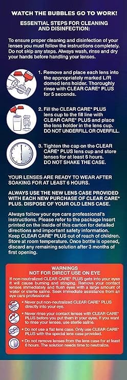 Clear Care Plus HydraGlyde Cleaning and Disinfecting Solution 12 oz (Pack of 3)