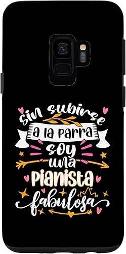 Galaxy S9 Una Pianista Fabulosa Divertido Mujer Ideas Música de Piano Case