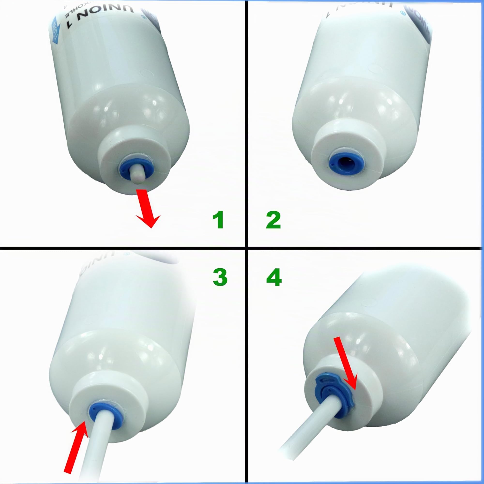 UN-5. 5er Pack UNION Kühlschrankfilter für Kühlschrank Samsung, AEG, LG, Side by Side. Wasserfilter extern. Schlauch Anschluss ist fest integriert.