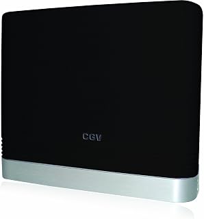 CGV AN REGLISSE - Antena interior TDT amplificada digital (50 dB), color negro