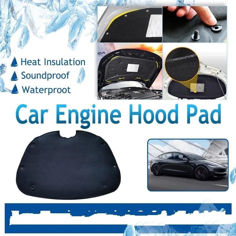 Tapis insonorisant Tesla Model 3 supprimez bruits route capot avant - 3