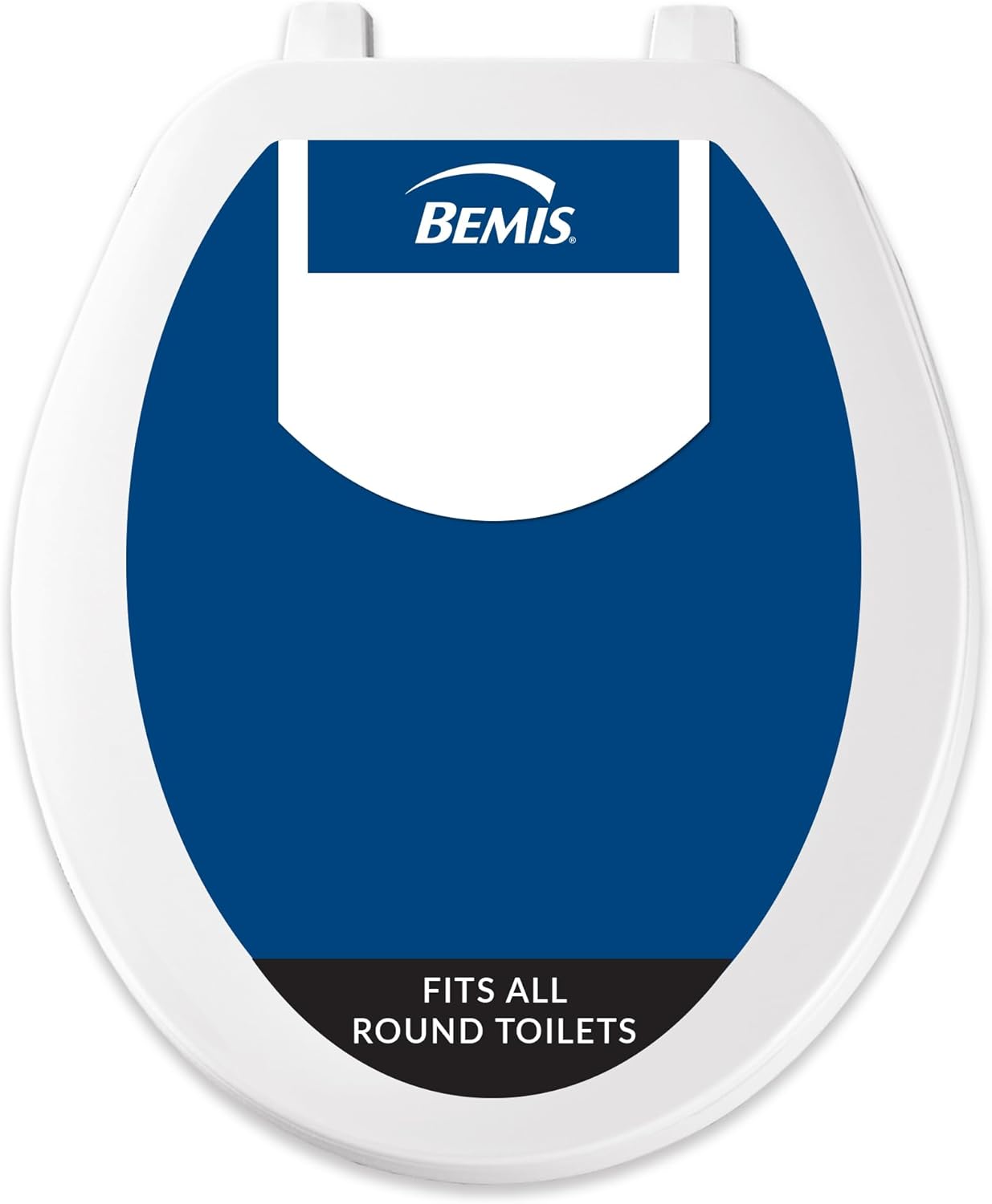 Bemis 70 Durable Plastic Toilet Seat, Round, White