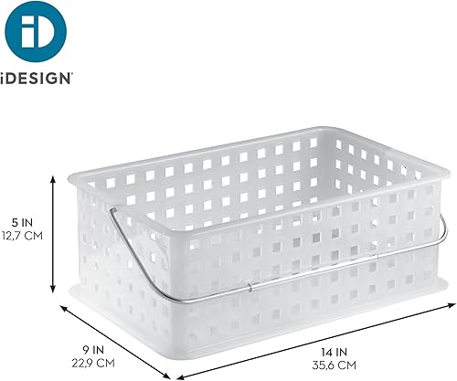 Miniatura 4 de Cesta organizadora de almacenamiento InterDesign, Plástico, Frost, M