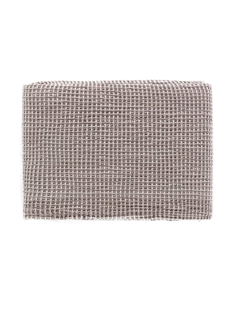 Couvre-lit double en coton Waffle Tilde Riviera gris ardoise LD02790301